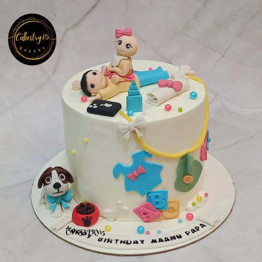 1.5kg mixed fruit,fathers birthday,cake for spouse,cakestry15,noida,cake full image