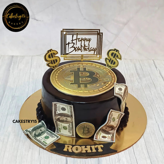 Bitcoin Birthday Bash,one kg chocolate 30th birthdy cake by cakestry15 noida,cake full image,cake for men