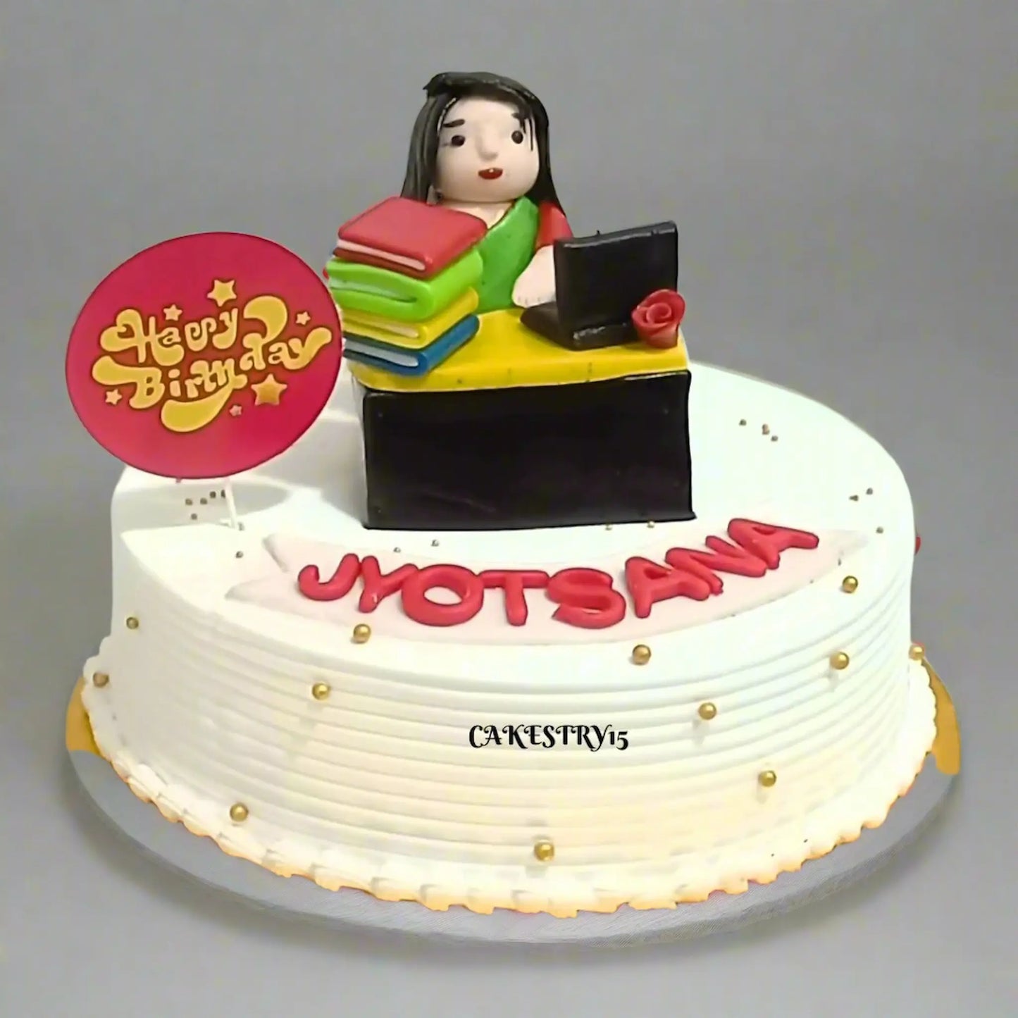 Boss Office Theme 1kg size birthday Cake by cakestry15 noida,full image