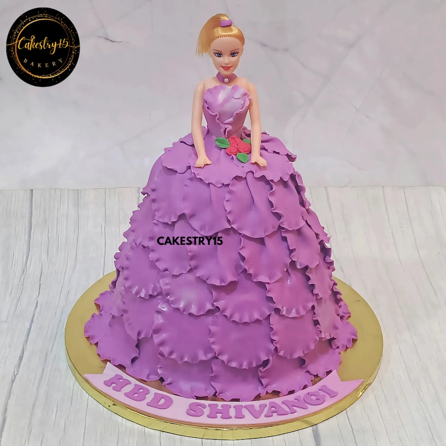 Chocolate Barbie Celebration Cake,2kg chocolate birthday cake for a girl by cakestry15 noida,cake full image