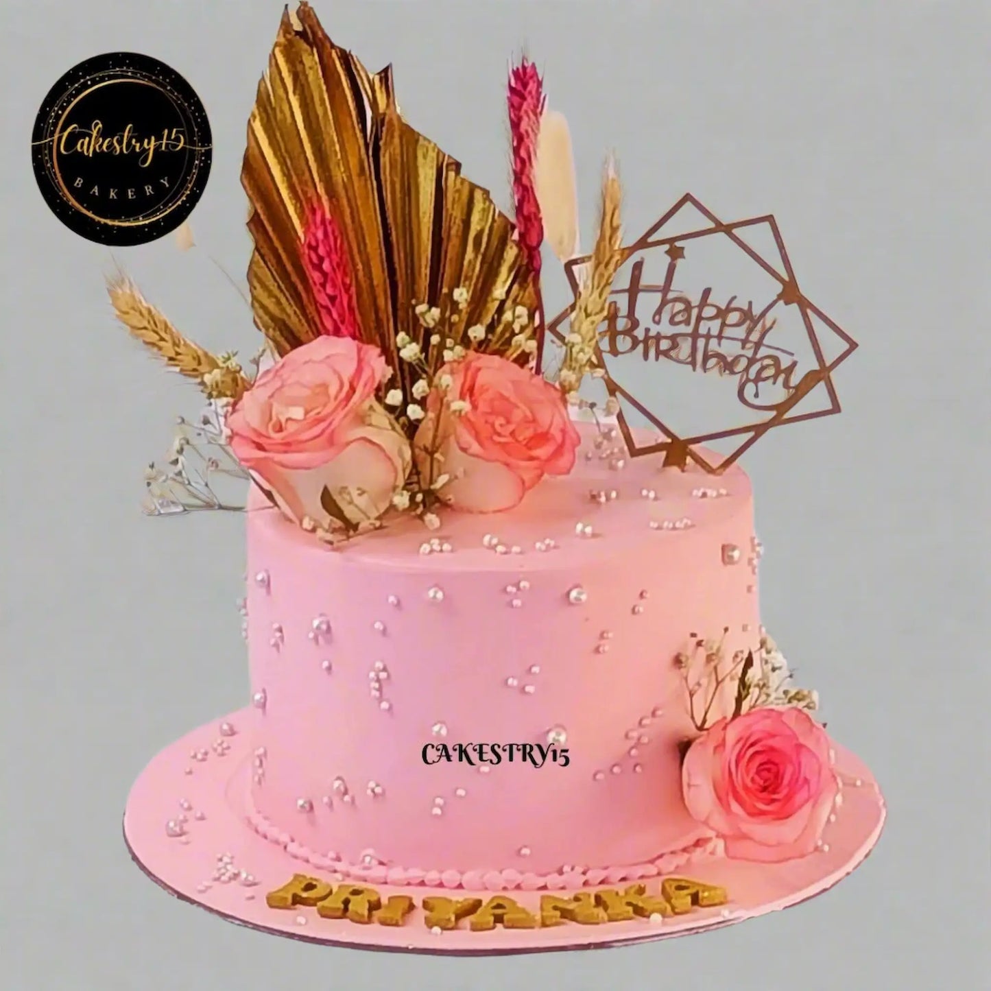 Darling Delight 1kg Birthday Pineapple Cake by cakestry15,noida,cake full image