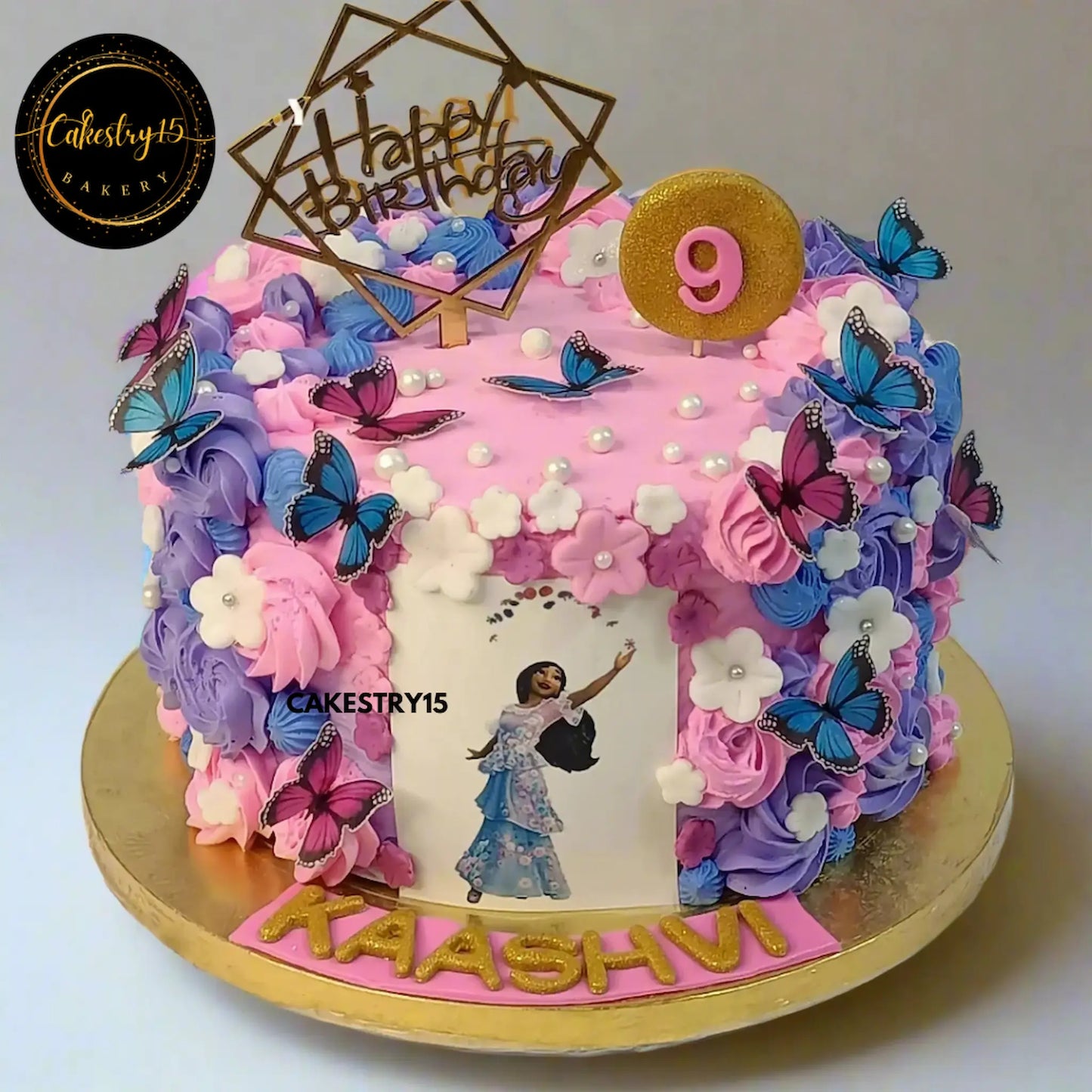 Encanto Theme 1.5kg blueberry birthday Cake by cakestry15,noida,cake full image