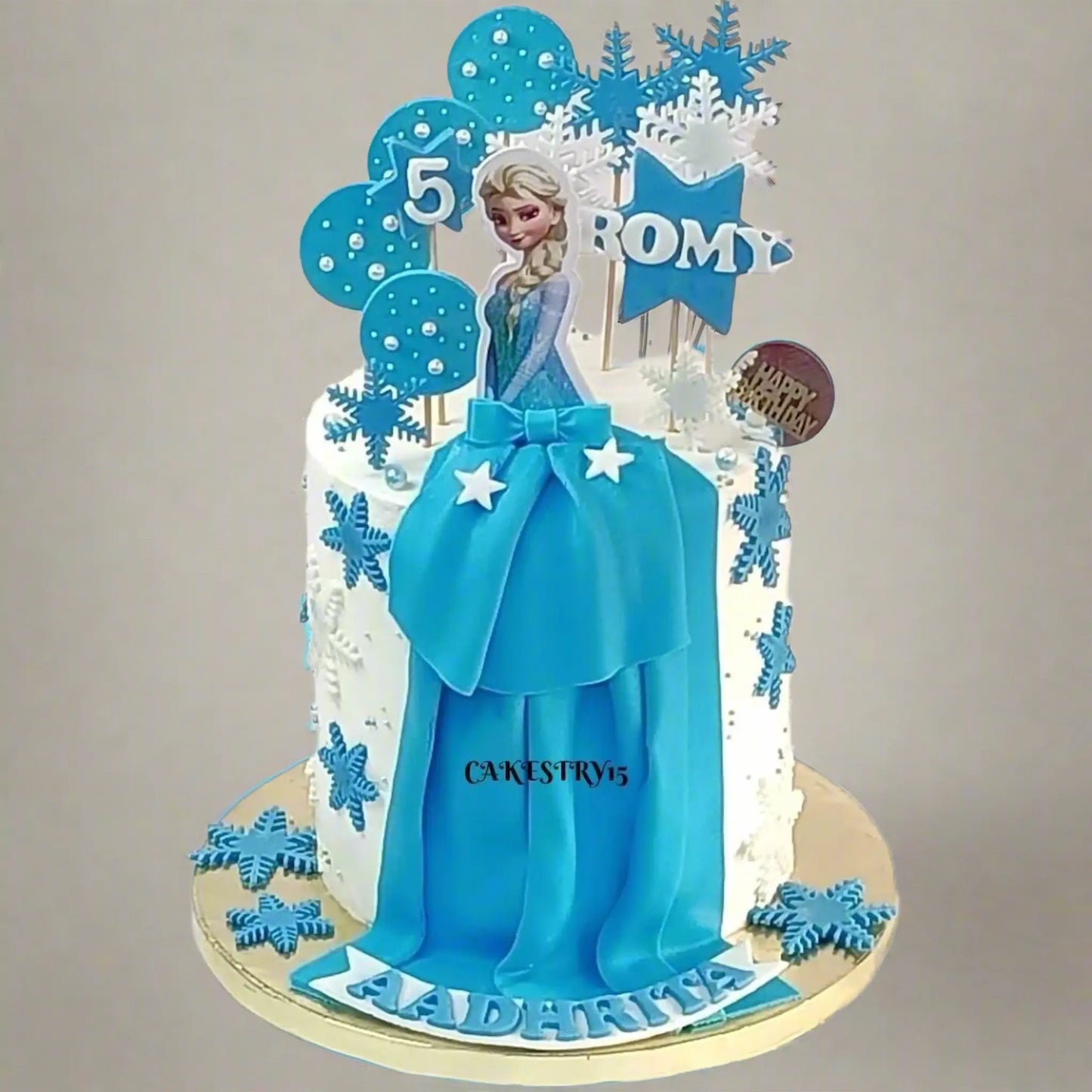Frozen Theme 2kg chocolate birthday cake by cakestry15,noida,cake full image