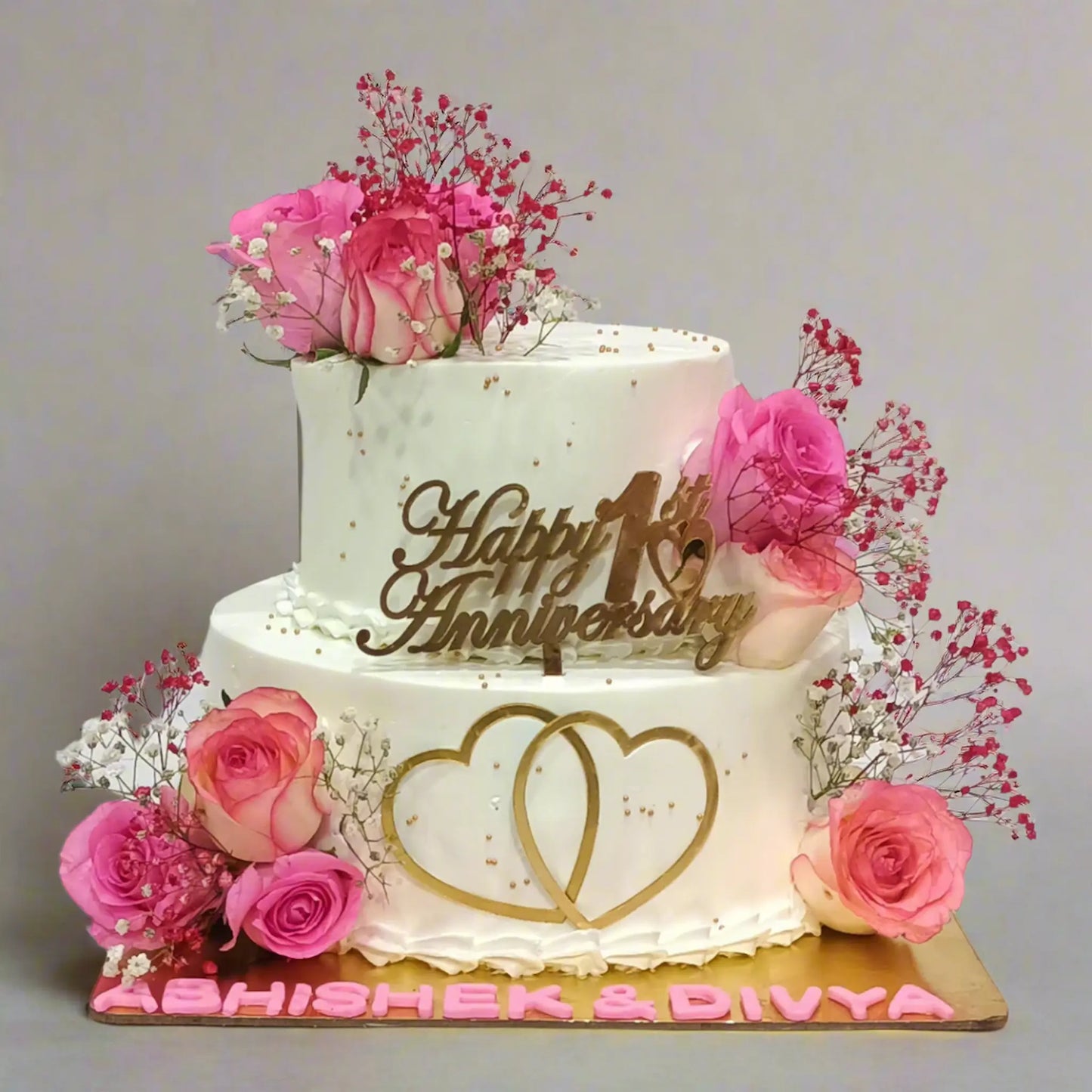 Happy Anniversary 2 Tier 3kg  Chocolate Cake by cakestry15 noida,cake full image