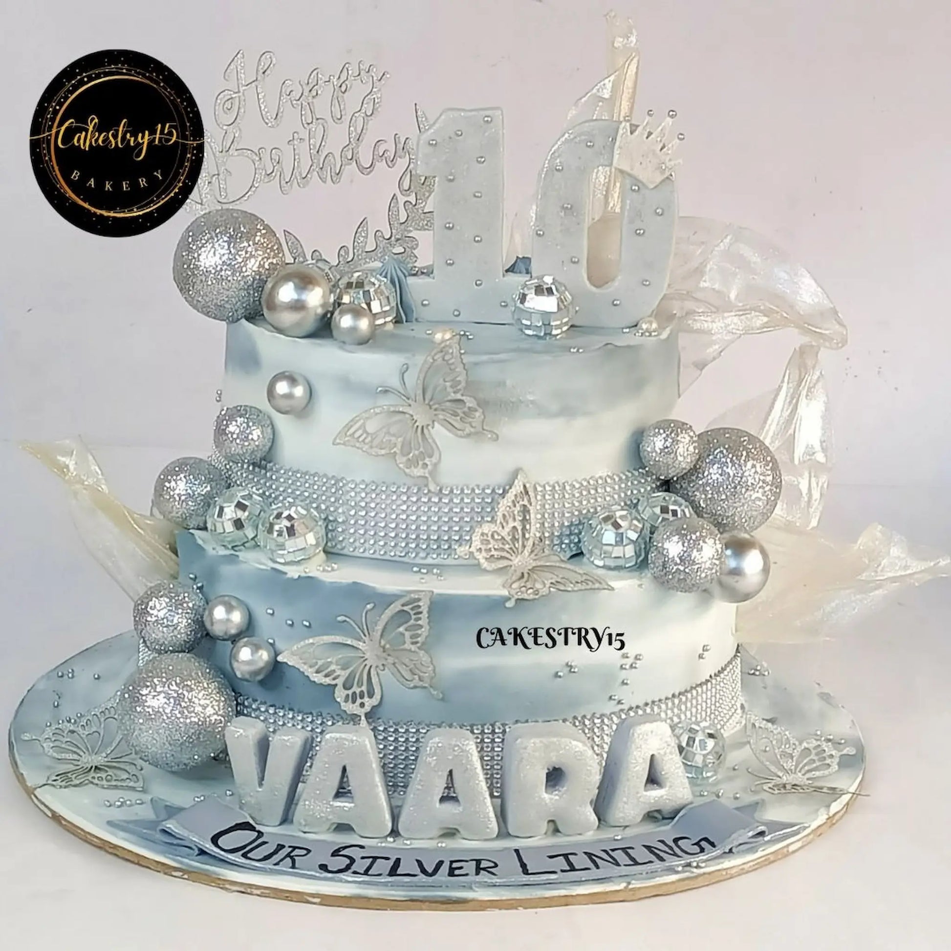 Happy Birthday Disco Balls 3kg Chocolate Cake by cakestry15,noida,cake full image