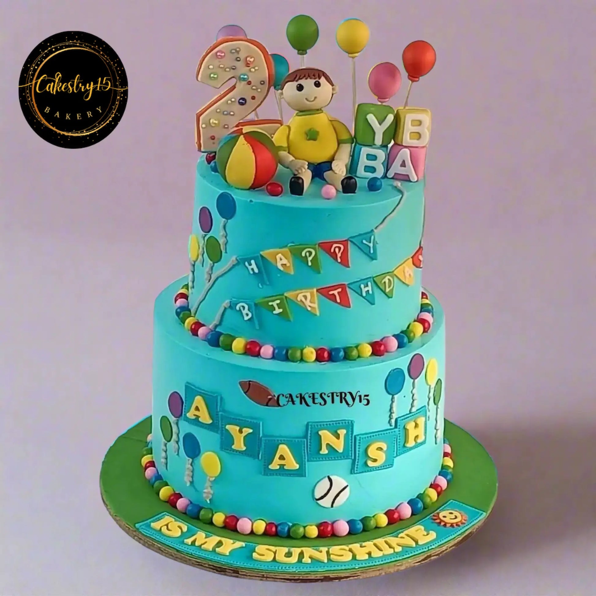 Happy First Birthday 5kg pineapple first birthday Cake by cakestry15noida,cake for boys