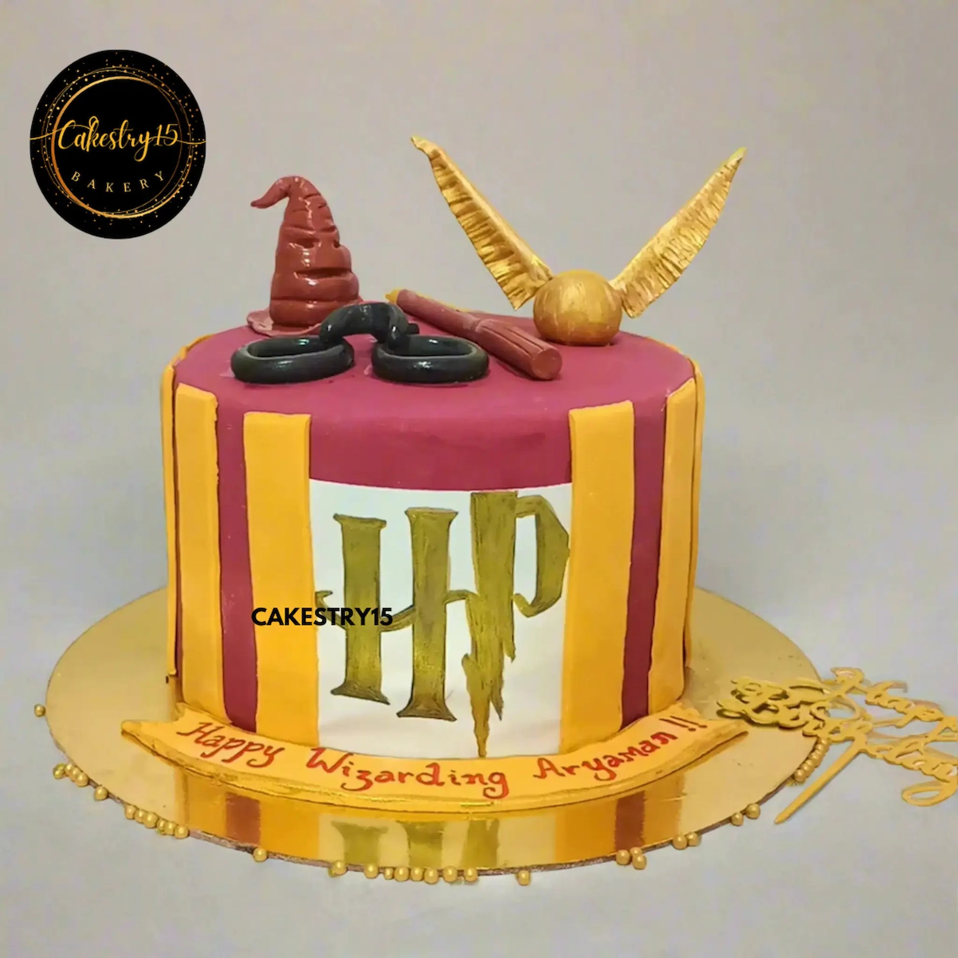 Harry Potter Fondant 2kg chocolate first birthday Cake by cakestry15 noida
