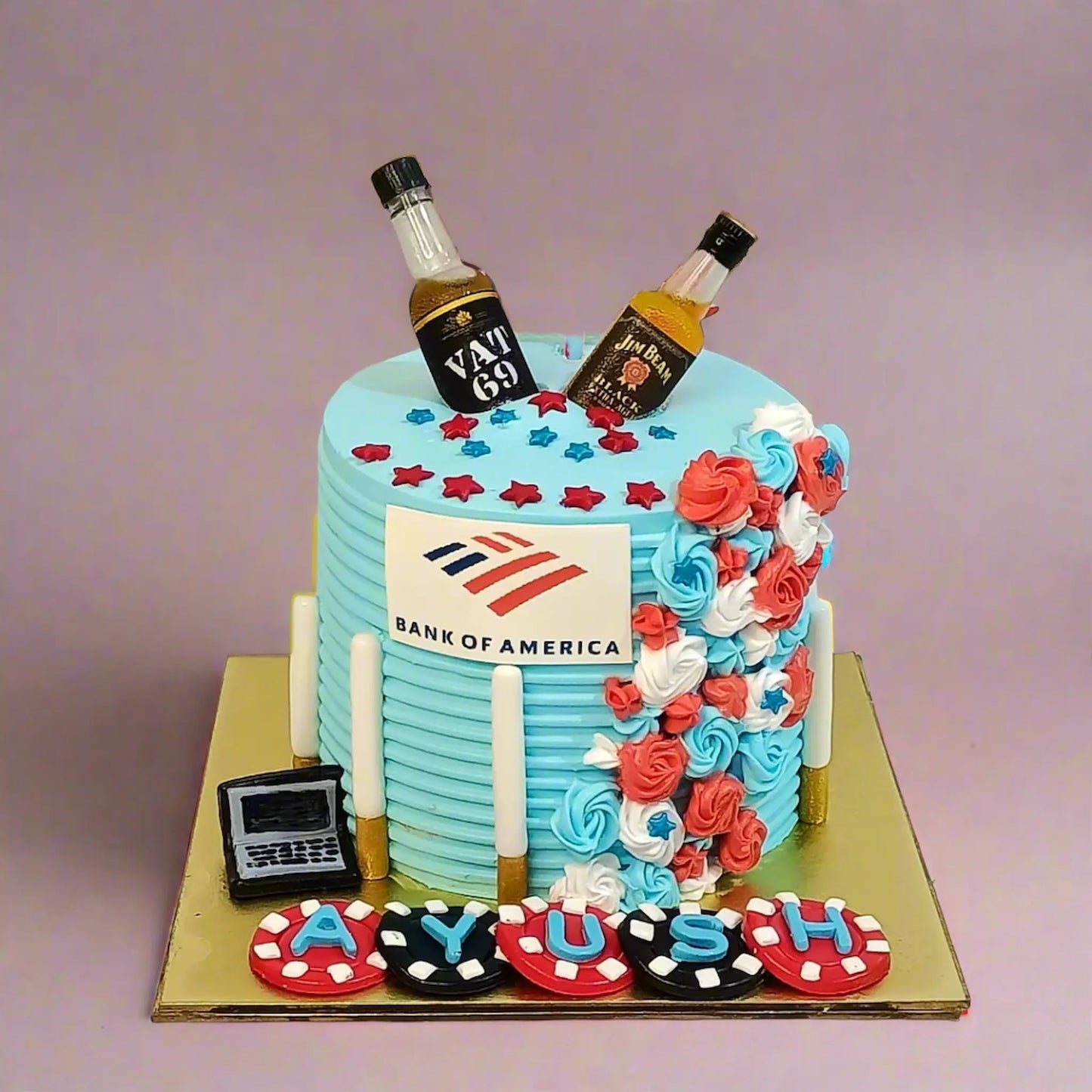 Men Casino 1kg blueberry Cake by cakestry15,noida,cake full image