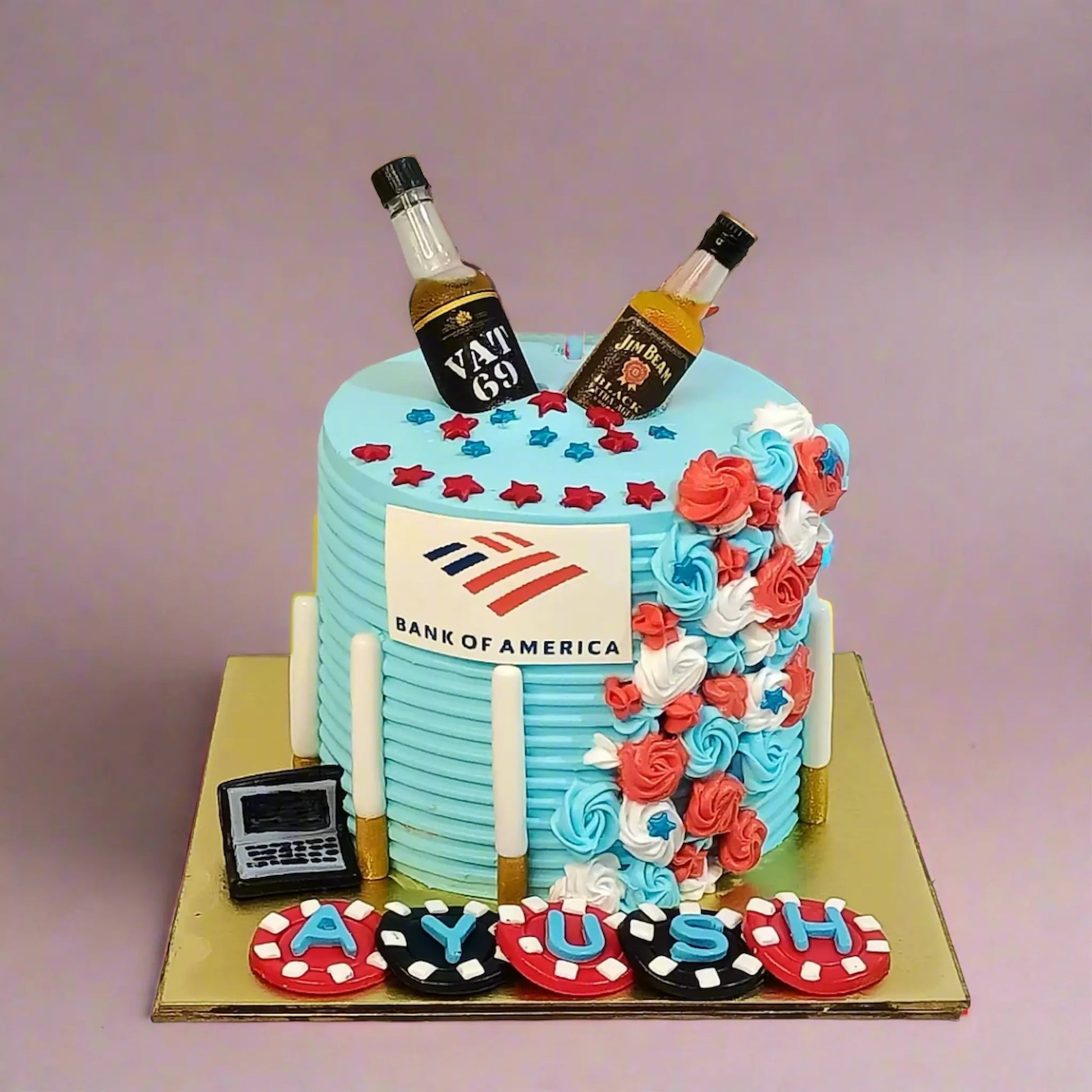 Men Casino 1kg blueberry Cake by cakestry15,noida,cake full image