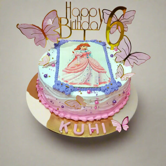 Princess Ariel Photo 1kg blueberry Cake,cakestry15 noida,cake full image