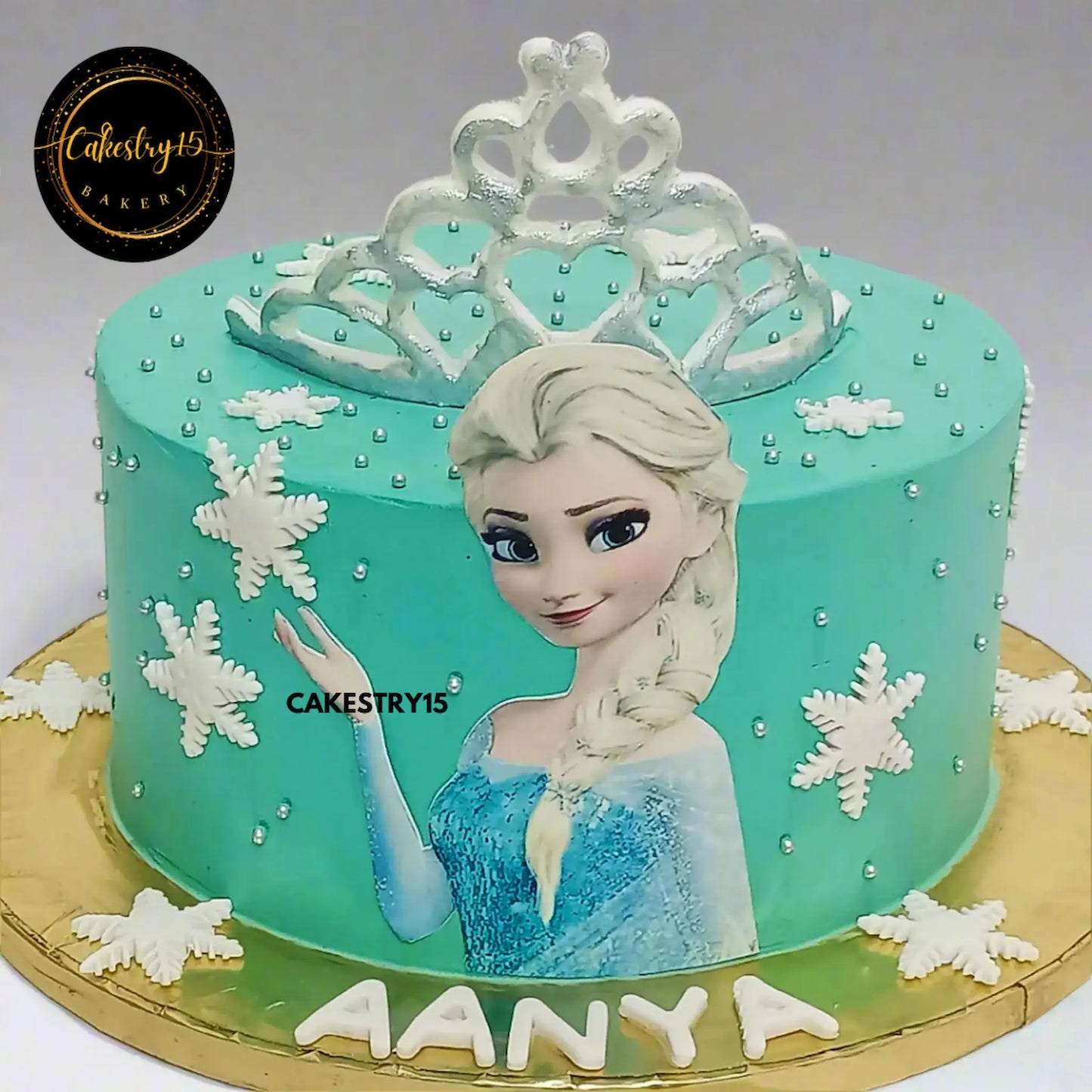 Princess Elsa 1kg choco chip birthday Cake by cakestry15 noida,cake full image