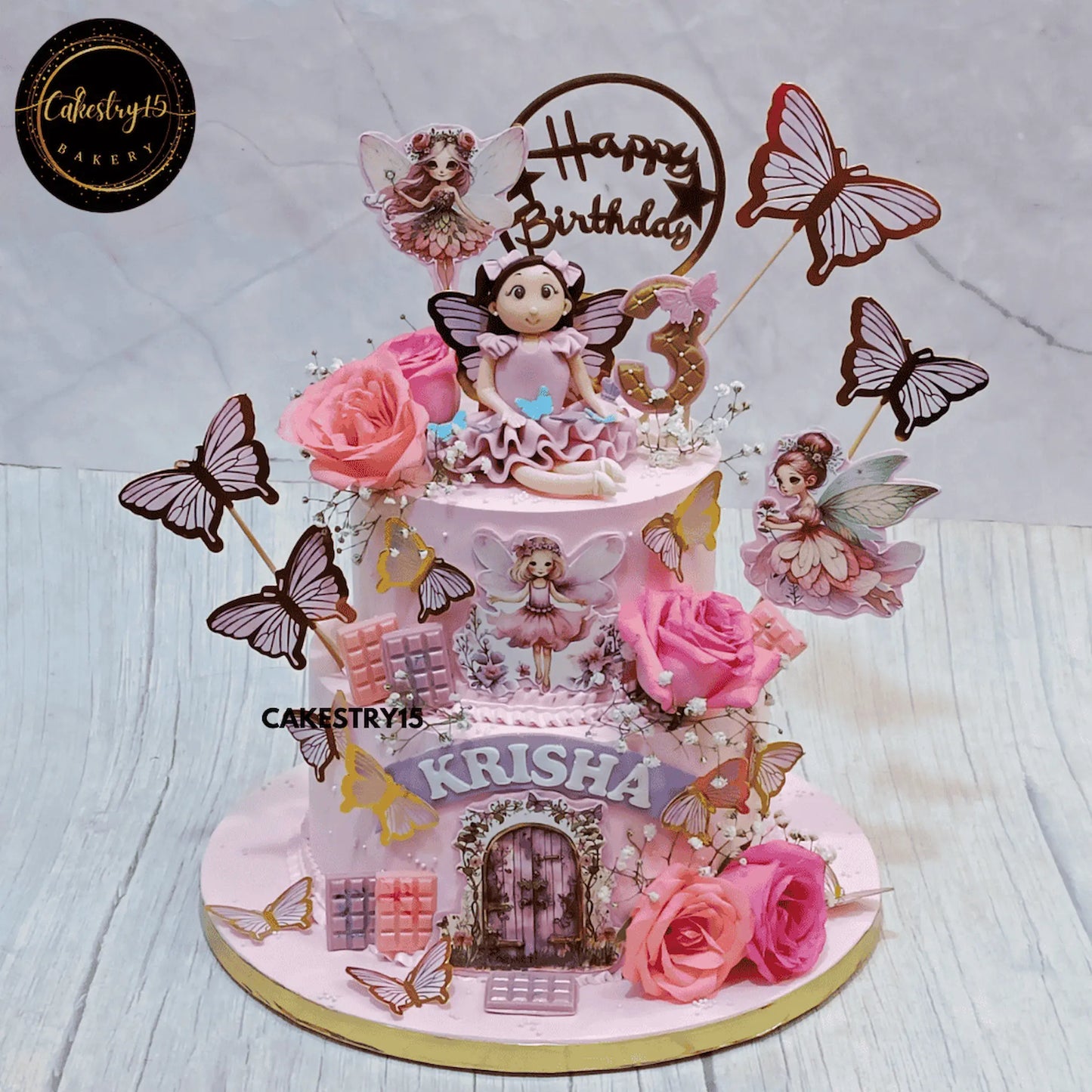 Princess Grace 3kg Pineapple 3rd Birthday Cake,cakes for girls,doll cakes,barbie cakes,full image,second design