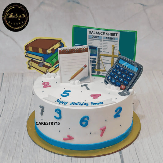 The CA Success Cake,1.5kg chocolate flavour,birthday cake for a accountant by cakestry15 noida,corporate cakes,tax accountant,cake full image