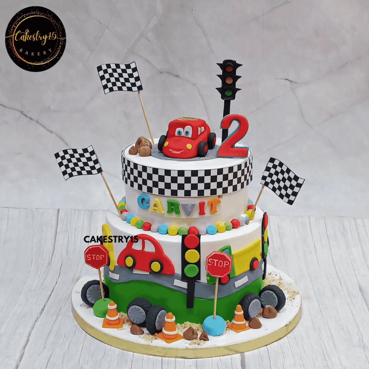 Traffic Fun Birthday Cake,3kg choco vanilla 2nd birthday cake by cakestry15 noida,cake full image,cake for boys