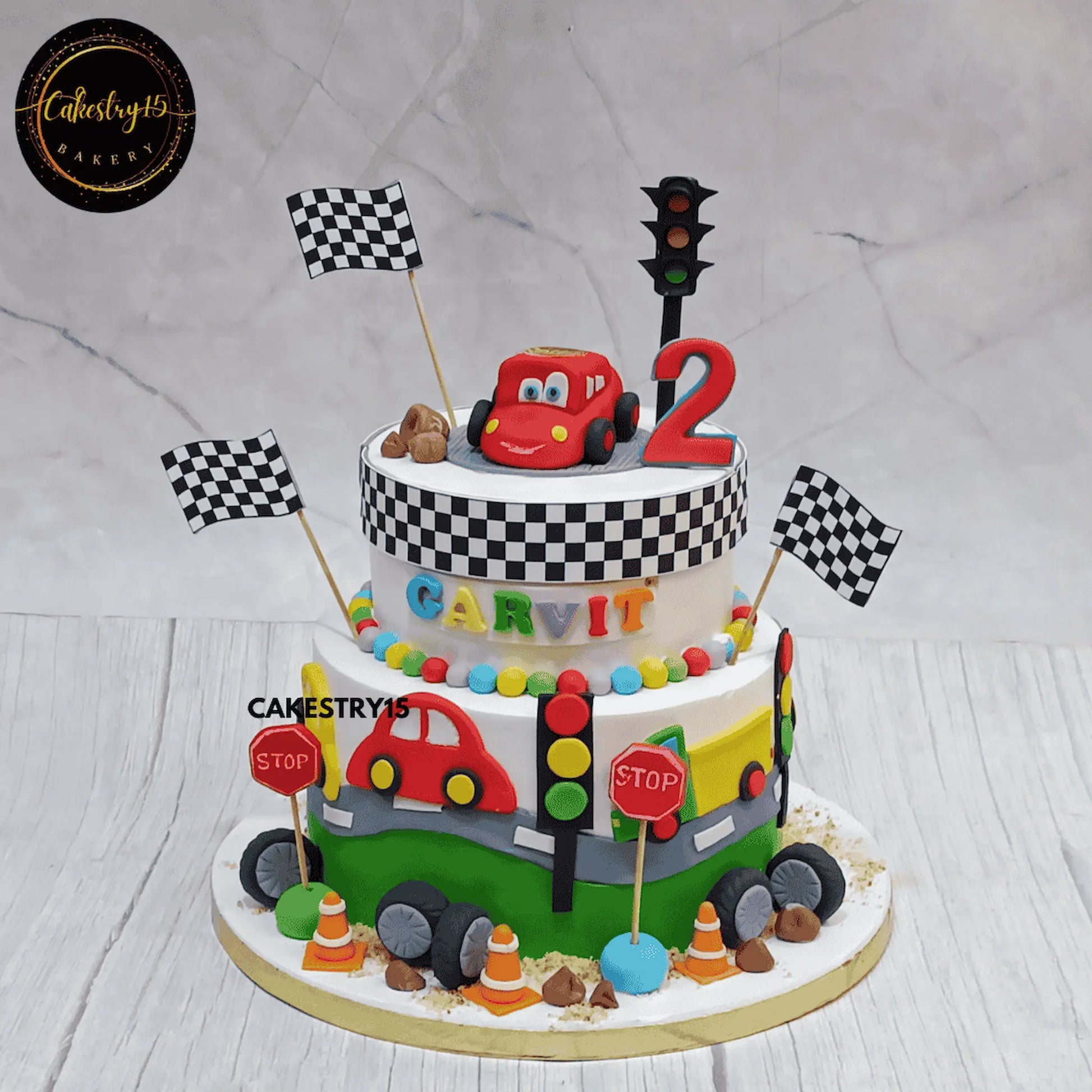Traffic Fun Birthday Cake,3kg choco vanilla 2nd birthday cake by cakestry15 noida,cake full image,cake for boys