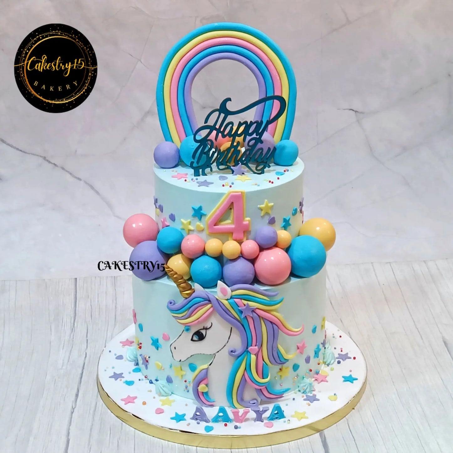 Unicorn Dreamscape 3kg Pineapple Birthday Cake by cakestry15,noida,cake full image