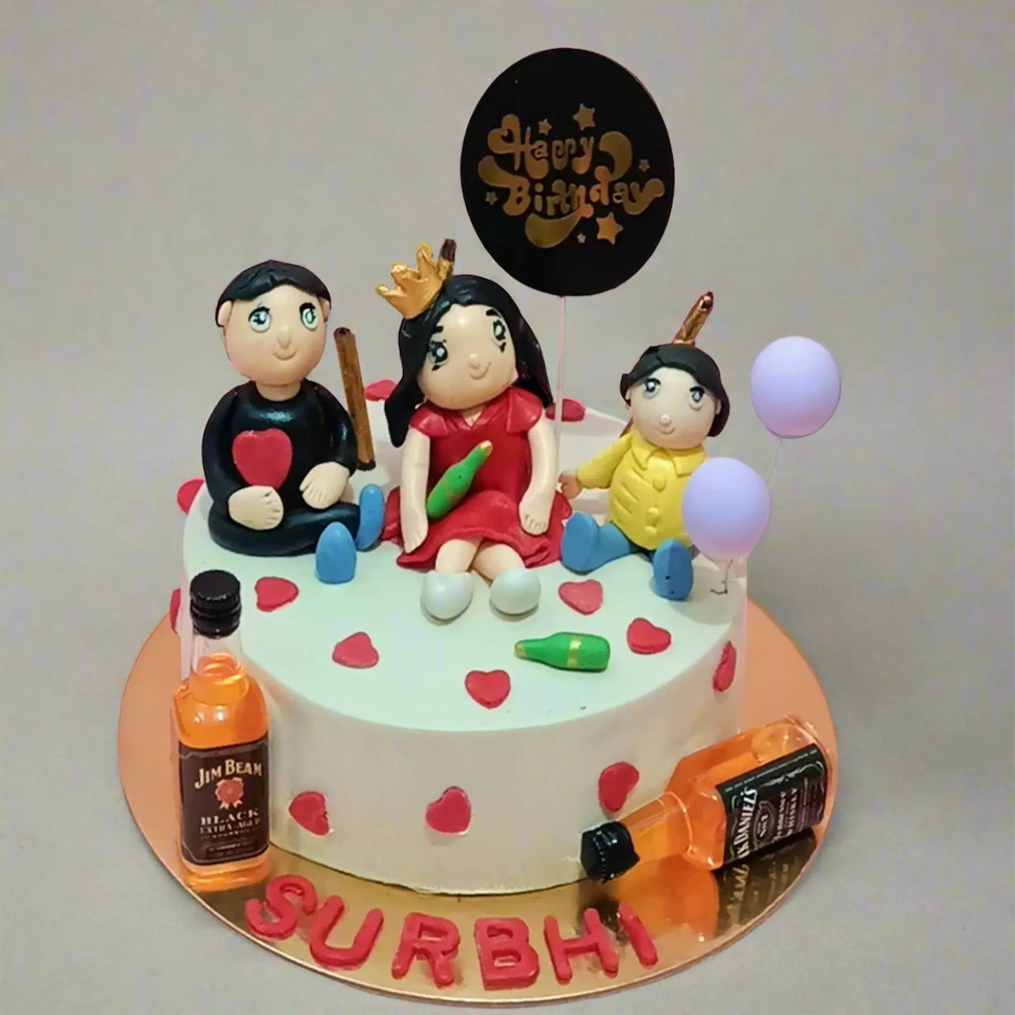 Whisky Party 1kg butterscotch birthday Cake by cakestry15 noida,cake full image
