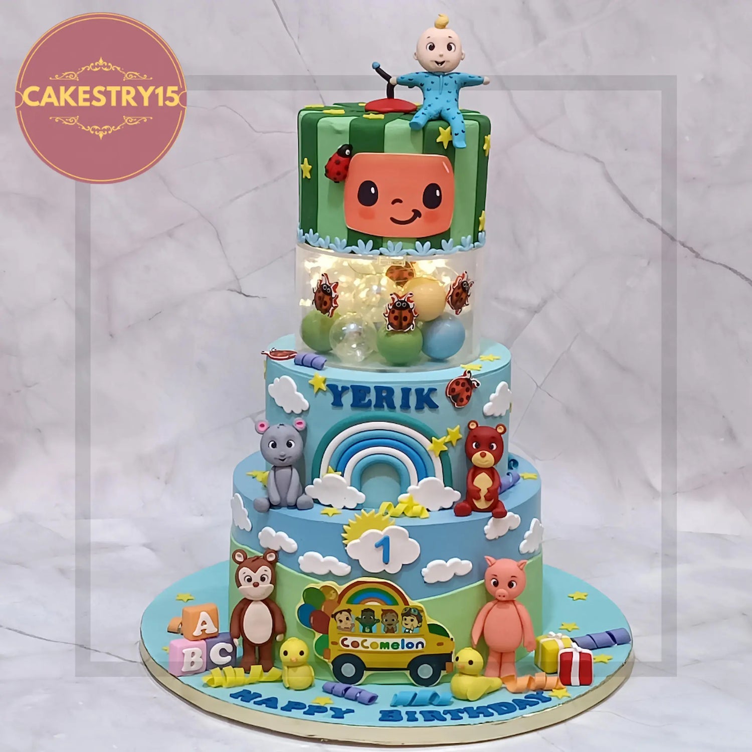 Animal, Cartoon & Princess Theme First Birthday Cakes by Cakestry15