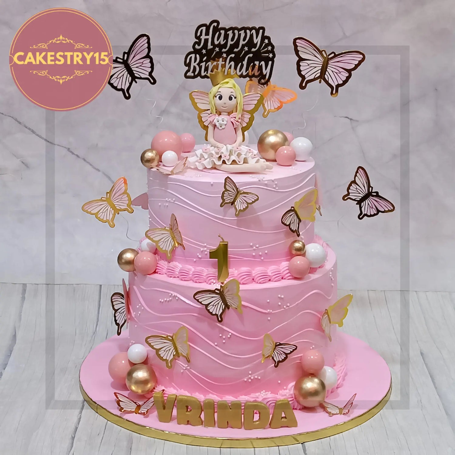 Personalized Butterfly Birthday Cakes for Kids by Cakestry15