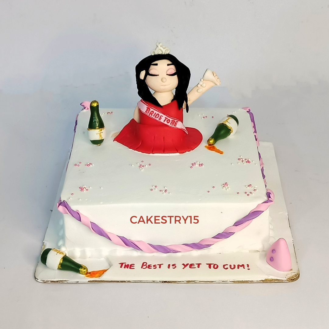 Bride To Be Party 1kg  Pineapple Cake by cakestry15 noida,full image