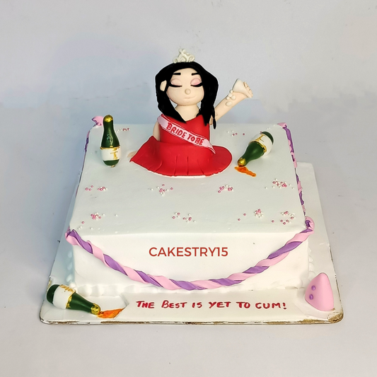 Bride To Be Party 1kg  Pineapple Cake by cakestry15 noida,full image