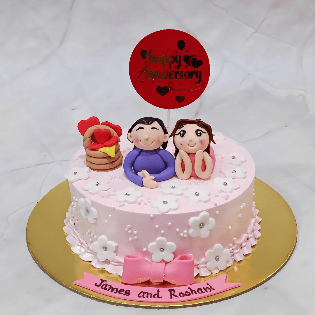 Cherished Moments 1kg pineapple Cake,happy anniversary,cakestry15,noida,cake full image