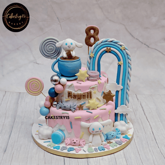  Cinnamoroll Sweet Fantasy Cake,3kg chocolate flavour 8th birthday cake for a girl by cakestry1 noida,cake full image