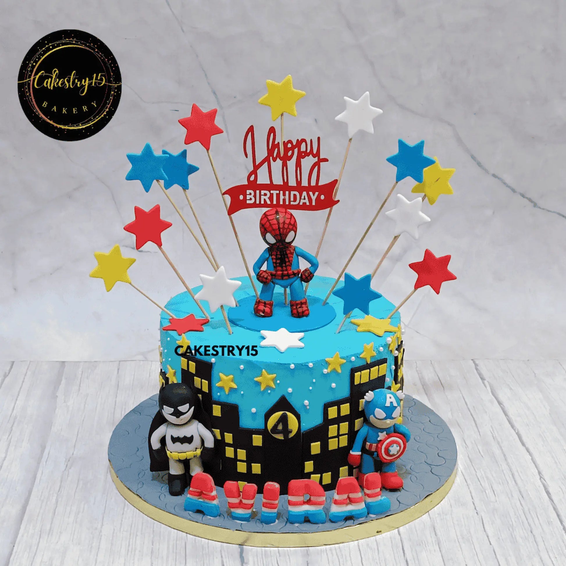  Marvel Superhero Squad Cake,2kg choco chips flavour 4th birthday cake for a boy by cakestry15 noida,cake full image,marvel,avengers,superheroes