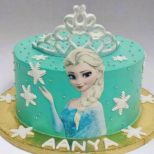 Princess Elsa 1kg choco chip birthday Cake by cakestry15 noida,cake full image