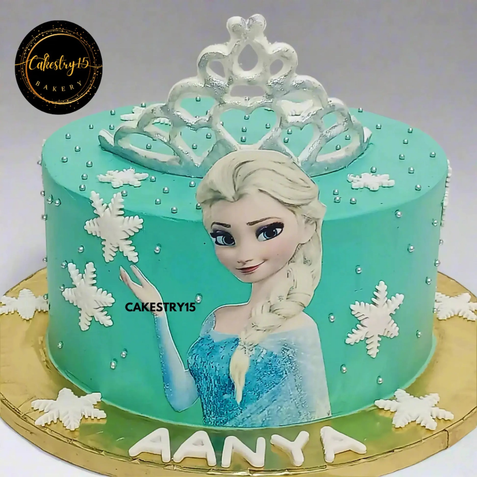 Princess Elsa 1kg choco chip birthday Cake by cakestry15 noida,cake full image