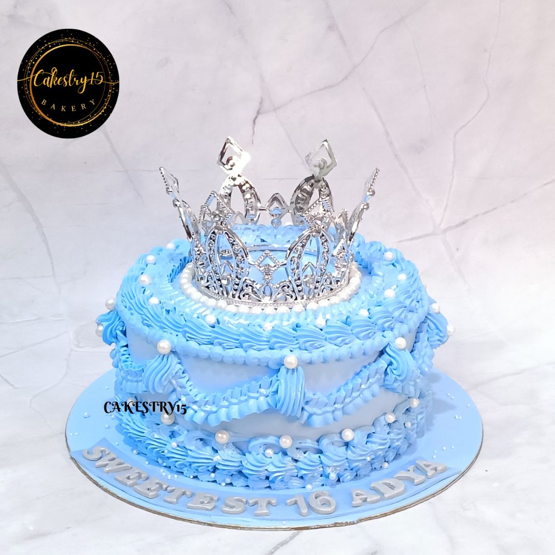 Princess Tiara 2kg chocolate 16th birthday Cake by cakestry15,noida,cake full image