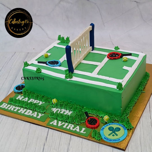 Tennis Love15 3kg chocolate birthday Cake,cakestry15,noida,cake full image