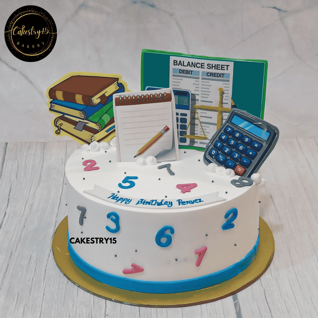 Financial Cake Chartered Accountant-Themed Cake–Finance & Tax Professional – CAKESTRY15