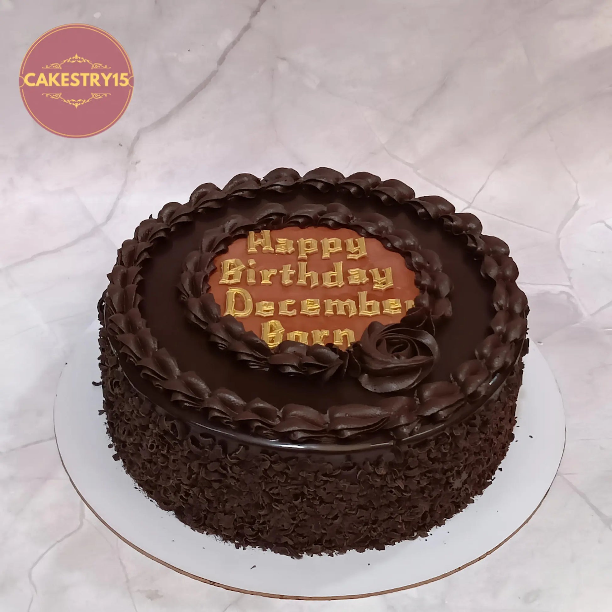 Premium eggless cakes with chocolate piping design, perfect kids birthday cake and theme cake Noida for celebrations