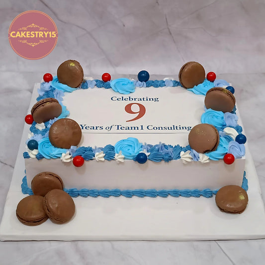 Corporate celebration kids birthday cake style photo theme cake Noida made with eggless cakes design