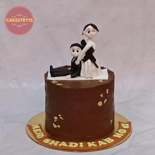 Game over bachelorette theme  cake design, Noida from eggless cakes collection