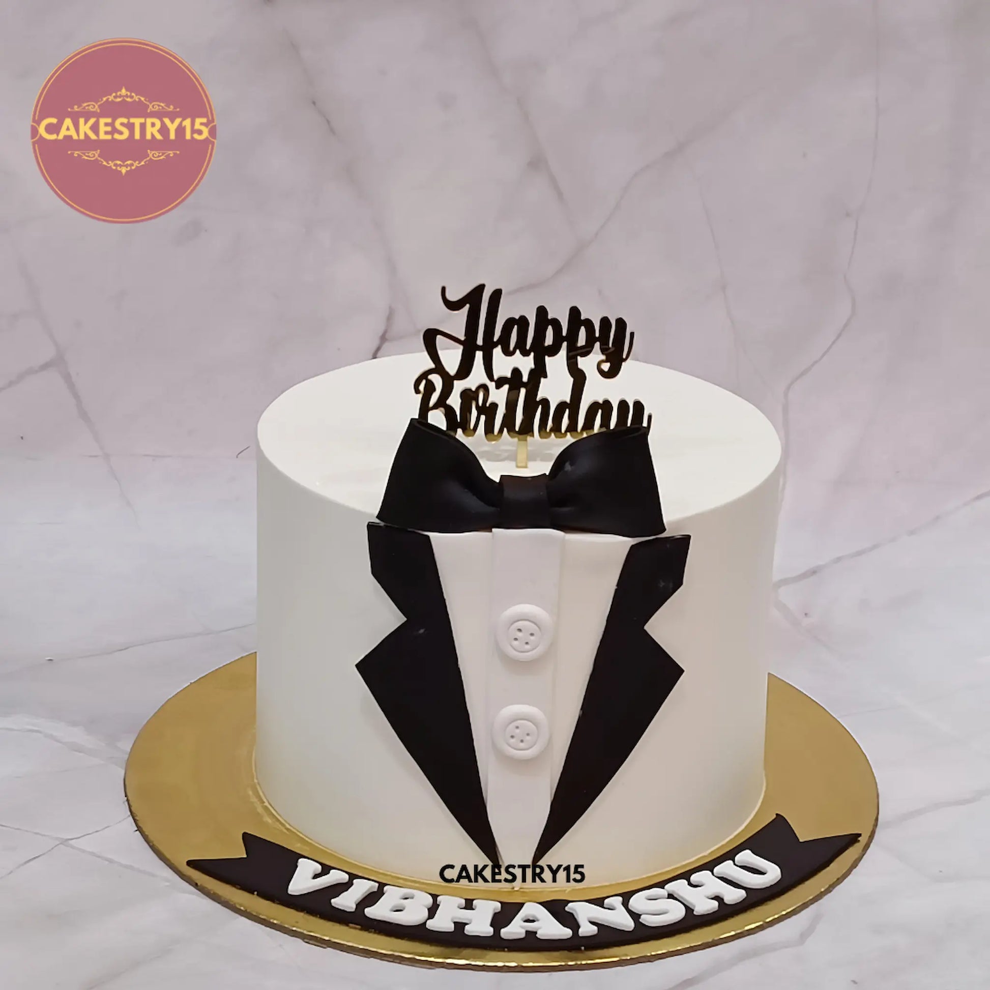 mens birthday cake,1kg pineapple flavour by cakestry15 noida