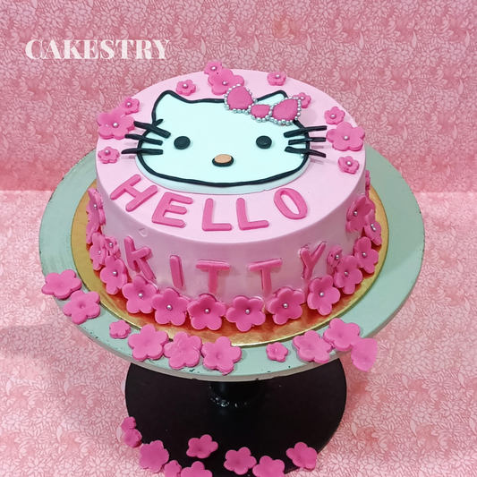 Kitty Theme 1kg Cake