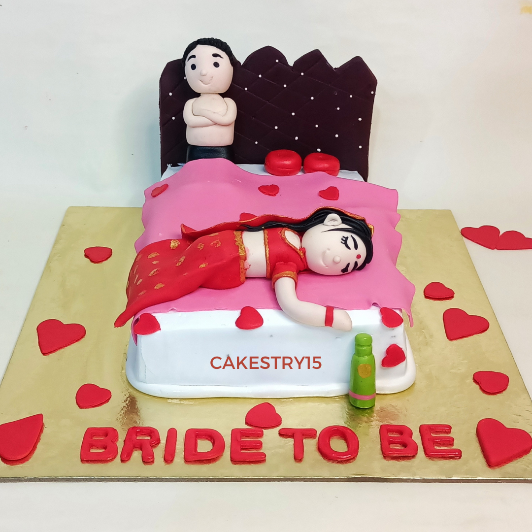 Bride To Be 1kg Drunk Cake by cakestry15 noida,full image