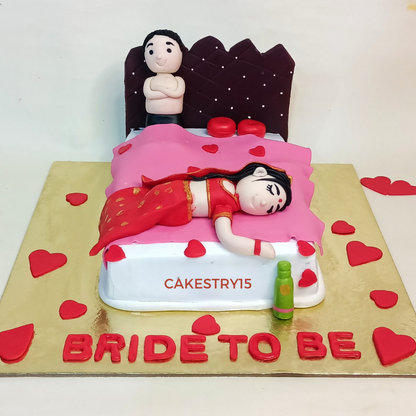 Bride To Be 1kg Drunk Cake by cakestry15 noida,full image