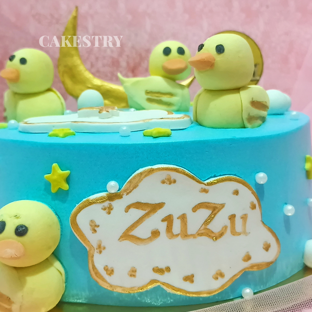 Duck Family Theme 1kg Cake,cakestry15,noida,cake zoom in image