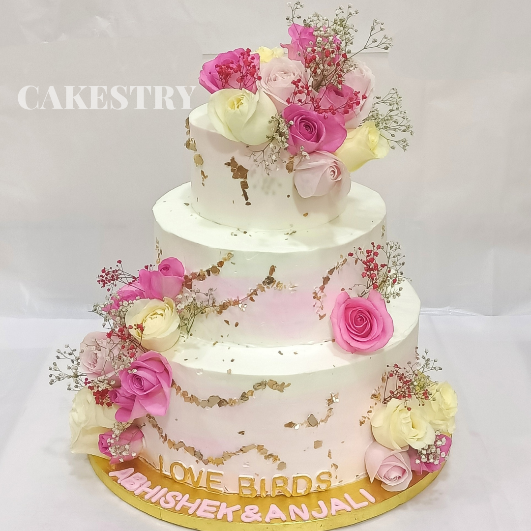 Happy Anniversary 3 Tier 5kg  Pineapple Cake by cakestry15,noida,cake ful image