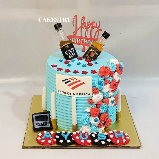 Men Casino 1kg blueberry Cake by cakestry15,noida,cake full image