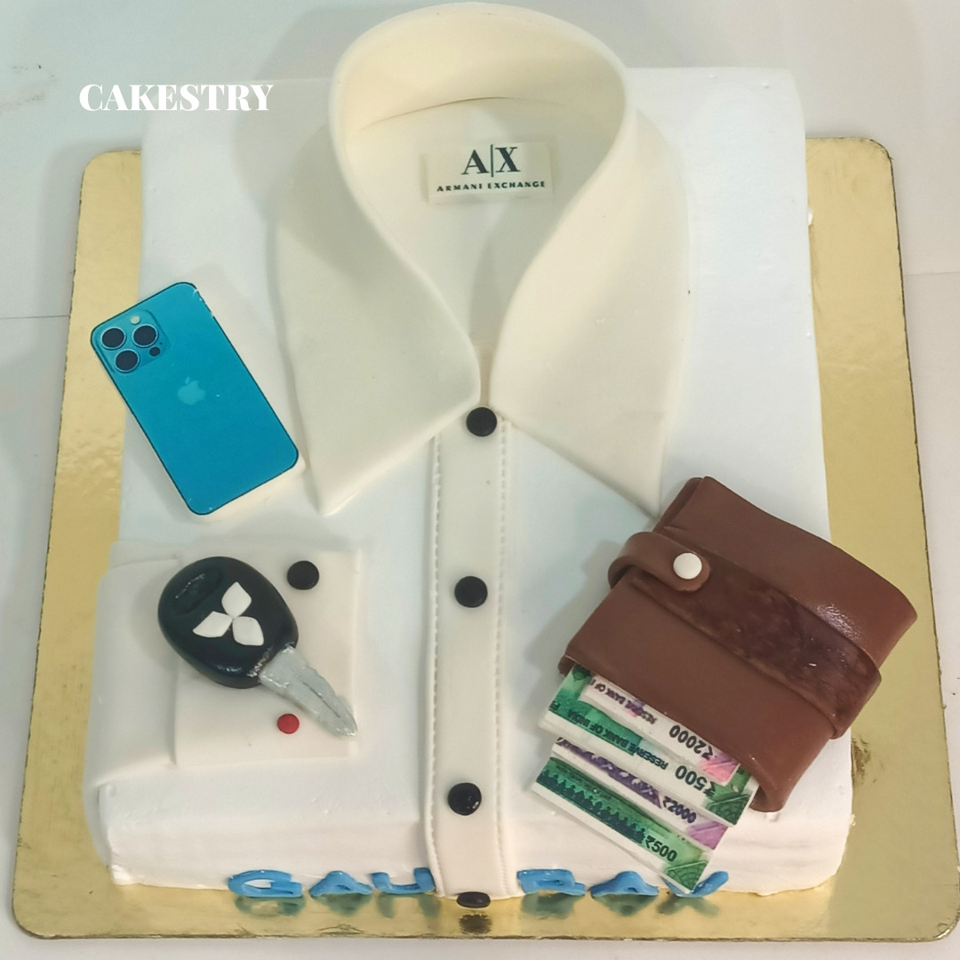 Men In White Theme 2kg  pineapple Cake by cakestry15,noida,cake full image