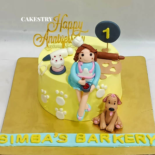 Princess Anniversary 1kg chocolate Cake by cakestry15,noida,cake full image