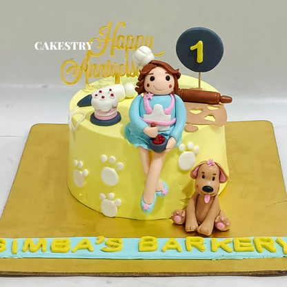 Princess Anniversary 1kg chocolate Cake by cakestry15,noida,cake zoom in image